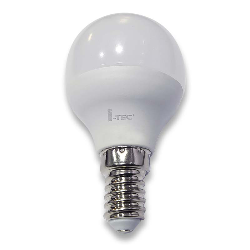 Lampara esferica led 6w e14 6000k